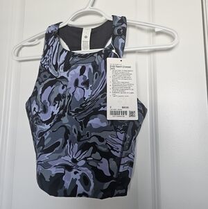 NWT Lululemon $68 Swift Speed Cropped Tank Top B/C Cup Flower Meld Multi Size 2
